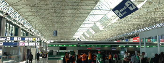 Aeroporto Roma Fiumicino "Leonardo da Vinci" is one of Locais curtidos por Claudia.