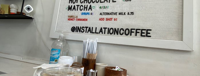 Installation Coffee is one of Los Angeles’s Green Spaces.