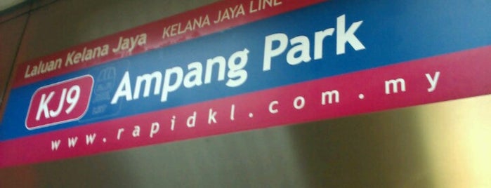 RapidKL Ampang Park (KJ9) LRT Station is one of Go Outdoor, MY #4.