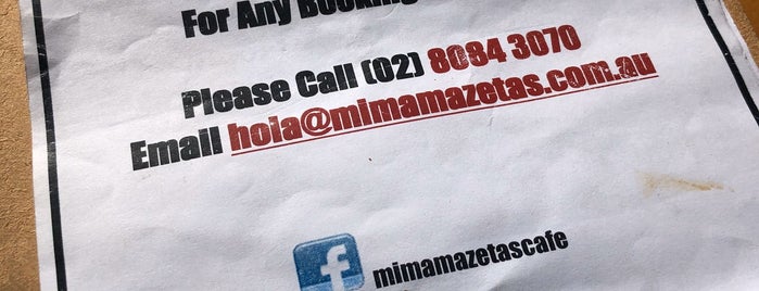 Mi MamaZetas is one of Alternative Sydney (excl. Persian).