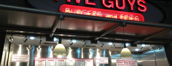 Five Guys is one of Must-visit Food in Durham.