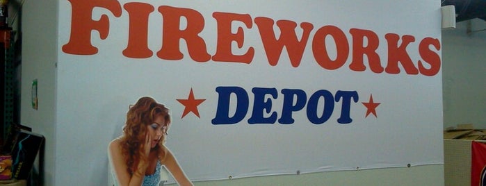 fireworks Depot is one of places.