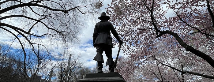 Pilgrim Fathers Statue is one of The 29 Sculptures of Central Park.