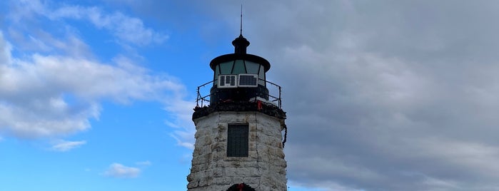 Goat Island Lighthouse is one of Newport.