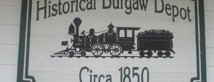 Historical Burgaw Train Depot is one of Alex and me.