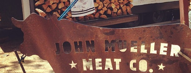 John Mueller Meat Company is one of Texas Monthly's 50 Best BBQ Joints.