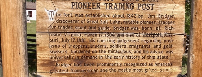 Fort Bridger State Historic Site is one of I-90/I-80.