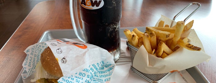 A&W is one of Favourites Places Around Home.