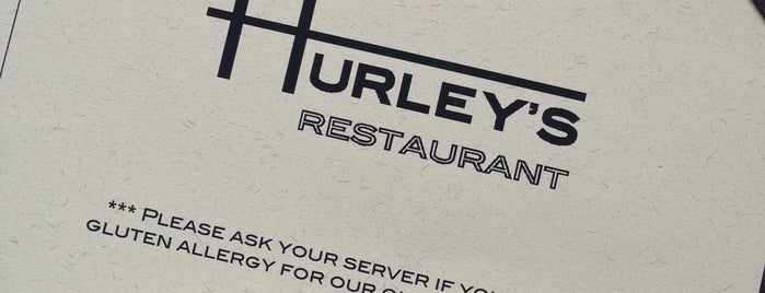 Hurley's Restaurant is one of Napa Valley Restaurants.