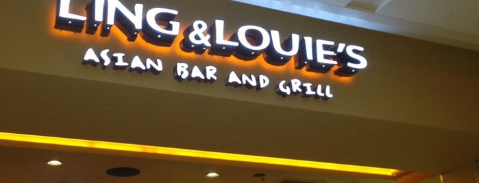 Ling & Louie's Asian Bar & Grill is one of Tempat yang Disukai Evie.