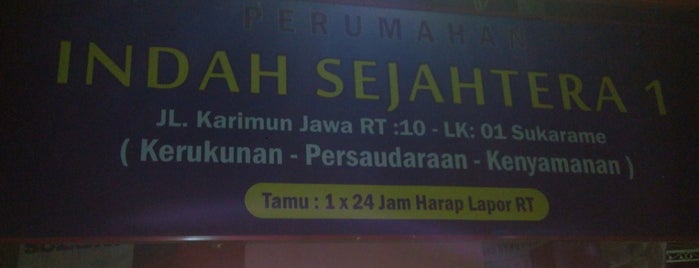 Perumahan Indah Sejahtera 1 is one of jalan.