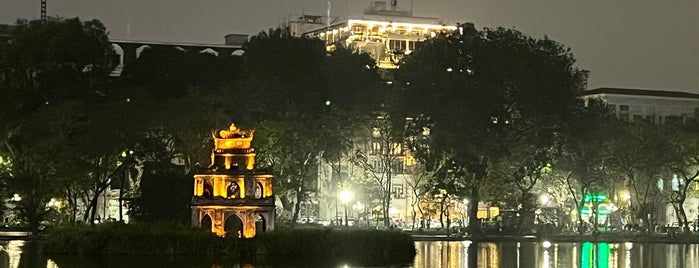 Turtle Tower (Tháp Rùa) is one of hanoi.