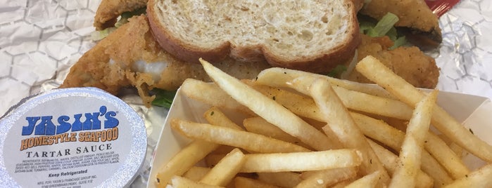 Yasin's Homestyle Seafood is one of The 15 Best Places for Fish Sandwiches in Atlanta.
