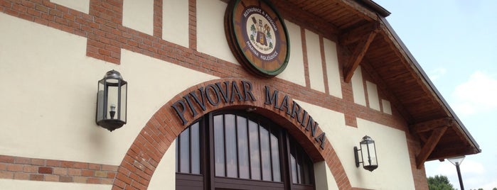 Restaurace a pivovar Marina is one of To-Drink-Liste.