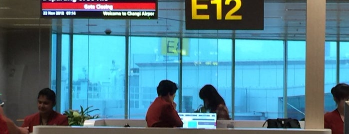 Gate E12 is one of SIN Airport Gates.