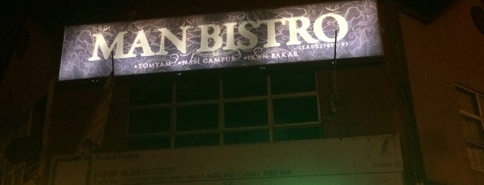 Restoran Man Bistro is one of Tempat yang Disukai ꌅꁲꉣꂑꌚꁴꁲ꒒.