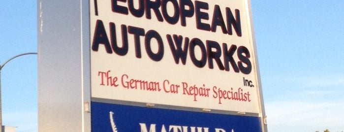 European Auto Works is one of Lugares favoritos de Jeffrey.