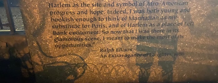 Ralph Ellison Memorial Park is one of NYC.