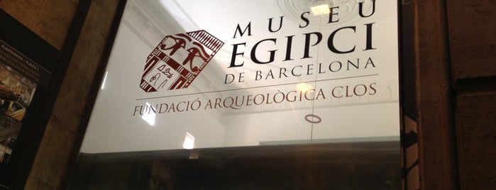Museu Egipci de Barcelona - Fundació Arqueològica Clos is one of Barcelona Todo List.