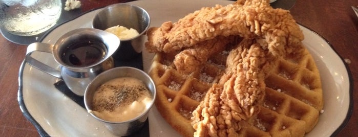 Moonshine Patio Bar & Grill is one of The 15 Best Places for Chicken & Waffles in Austin.