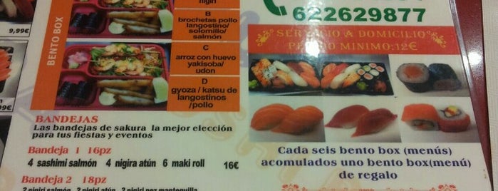 Sakura Sushi Bar is one of Madrid.