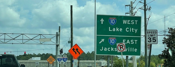 Interstate 10 & US Route 301 is one of FL to SC.