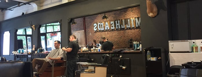 Millheads Barbershop is one of Crashi's Saved Places.