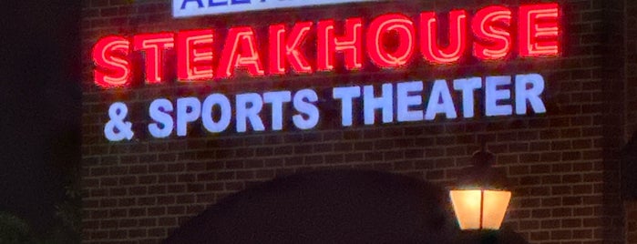 The All American Steakhouse & Sports Theater is one of Melissa Favorite Places To Eat.