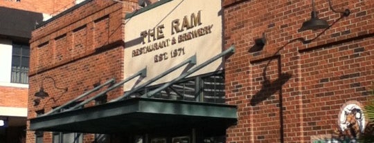 RAM Restaurant & Brewery is one of Tempat yang Disukai Jim.