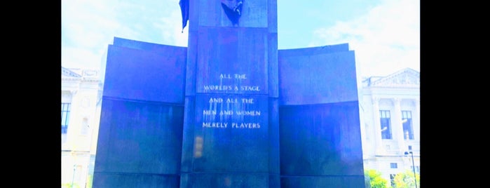 Shakespeare Memorial is one of #Awesomeness. Philly. SoCal. UK.