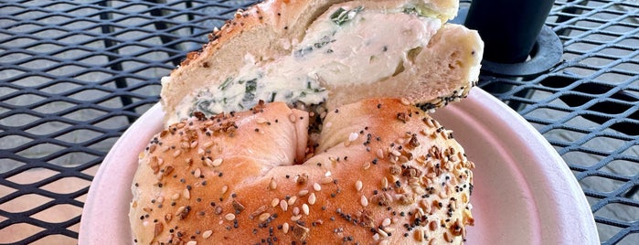 Hot Bagels Abroad is one of 2015 Places.