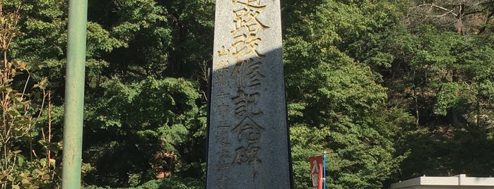 御嶽道路改修記念碑 is one of 東日本の山-秩父山地.