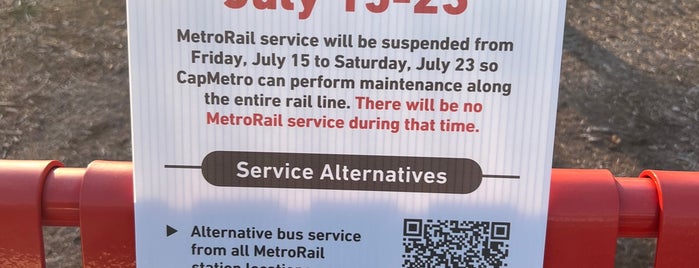 MetroRail - Crestview Station is one of ROT Rally.