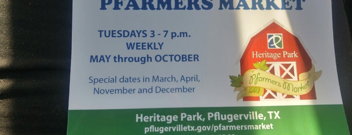 Pflugerville Farmers Market is one of Austin Area Farmers Markets.