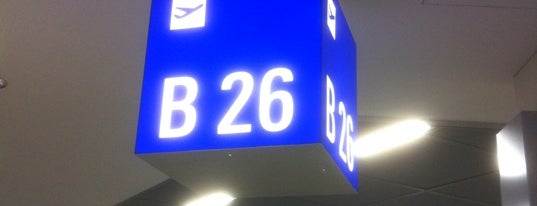 Gate B26 is one of Flughafen Frankfurt am Main (FRA) Terminal 1.