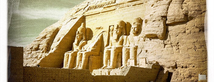 Great Temple of Ramses II is one of Aswan,Egypt.