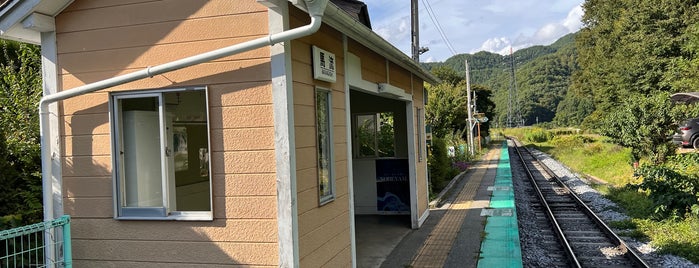 Managashi Station is one of JR 고신에쓰지방역 (JR 甲信越地方の駅).