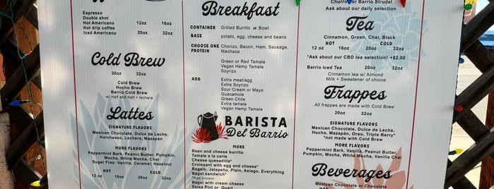 Barista del Barrio is one of Tucson.