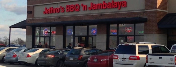 Jethros BBQ and Jambalaya is one of Drew's favorites.