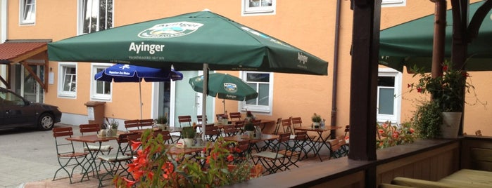 Alter Wirt Siegertsbrunn is one of Biergärten und Essen im Südosten Münchens.