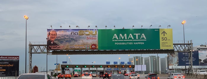 Bang Na km.6 (Outbound) Toll Plaza is one of ทางพิเศษบูรพาวิถี (Burapha Withi Expressway).