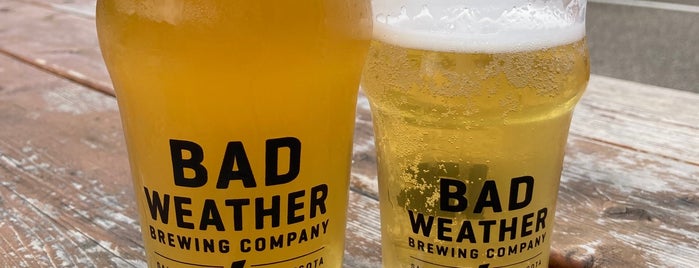 Bad Weather Brewing Company is one of Tempat yang Disukai John.