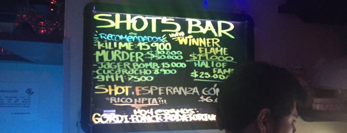 shot's bar Bogotá is one of Night Clubs Colombia.