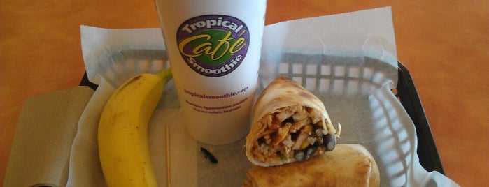 Tropical Smoothie Cafe is one of favorite places.