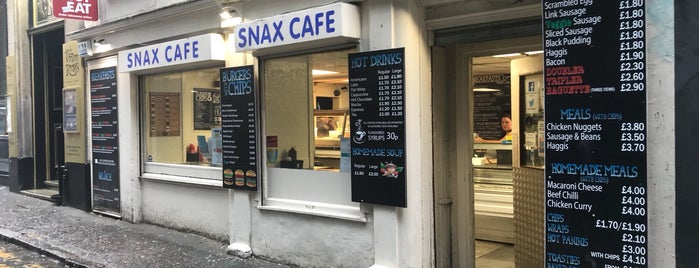 Snax Cafe is one of Edinburgh.