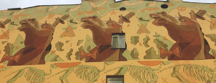Aryz is one of Vilnius Street Art.