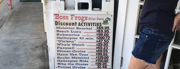 Boss Frog's Dive, Surf & Bike Shop is one of Maui.