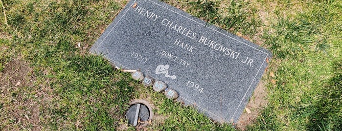H. Charles Bukowski's Grave is one of Offbeat L.A.: Cemeteries of the Stars.