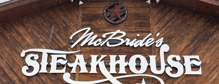 McBride’s Steakhouse is one of N. Texas Faves.