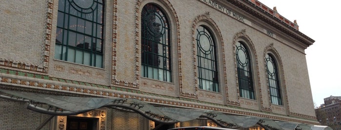 Brooklyn Academy of Music (BAM) is one of Fort Greene, Brooklyn.